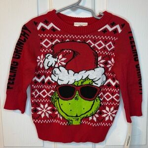 Unisex Red Grinch Christmas Sweater - NWT - Size 18 months